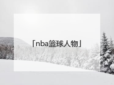 「nba篮球人物」nba篮球人物排名